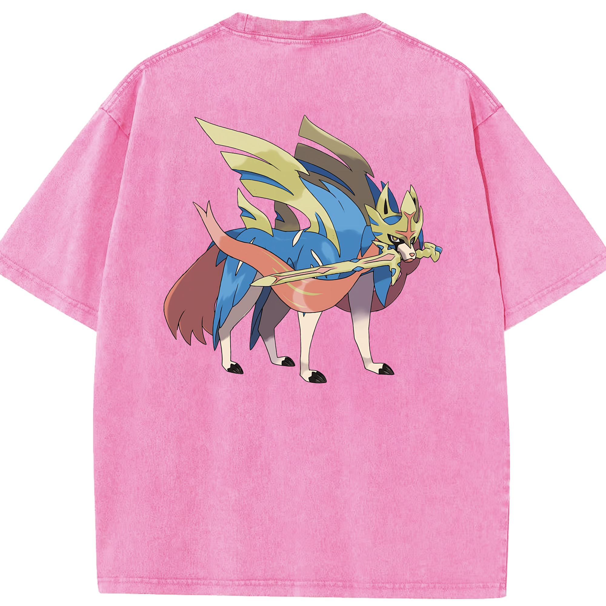 （画像用） ポケットモンスター Pokémon 綿100% ヴィンテージ風 半袖Tシャツ（背面プリント）